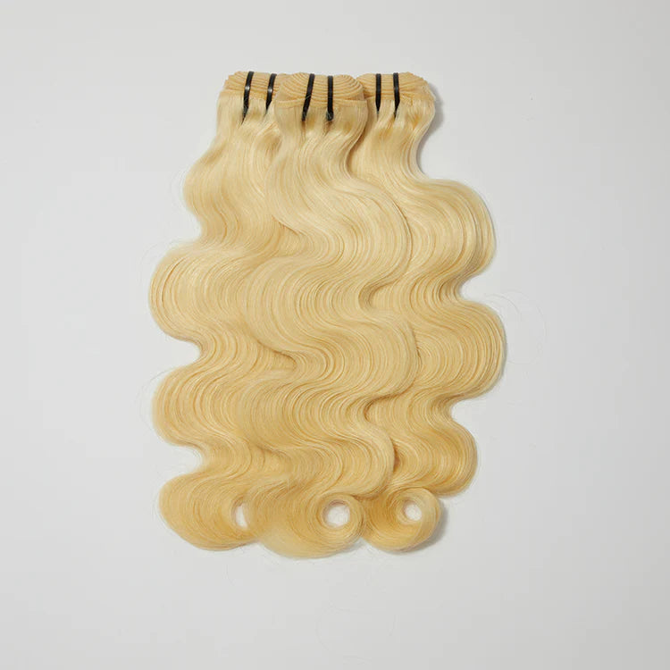 Premium Raw Indian Hair #613 Lightest Blonde Body Wavy