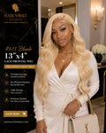 #613 Blonde 13"x4" Transparent Lace Frontal Wig 150% Density Body Wave