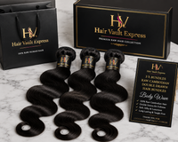 3 X Bundles of Raw Cambodian Double Drawn Hair Bundles Body Wave