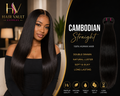 Raw Cambodian Double Drawn Hair Bundles Straight
