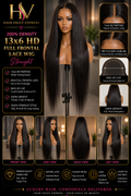 200% Density 13x6 HD Full Frontal Lace Wig Straight