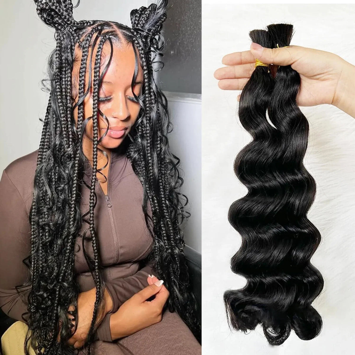 Loose Wave Bulk Hair For Braiding