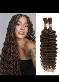 Deep Wave Bulk Hair For Braiding #4 Color