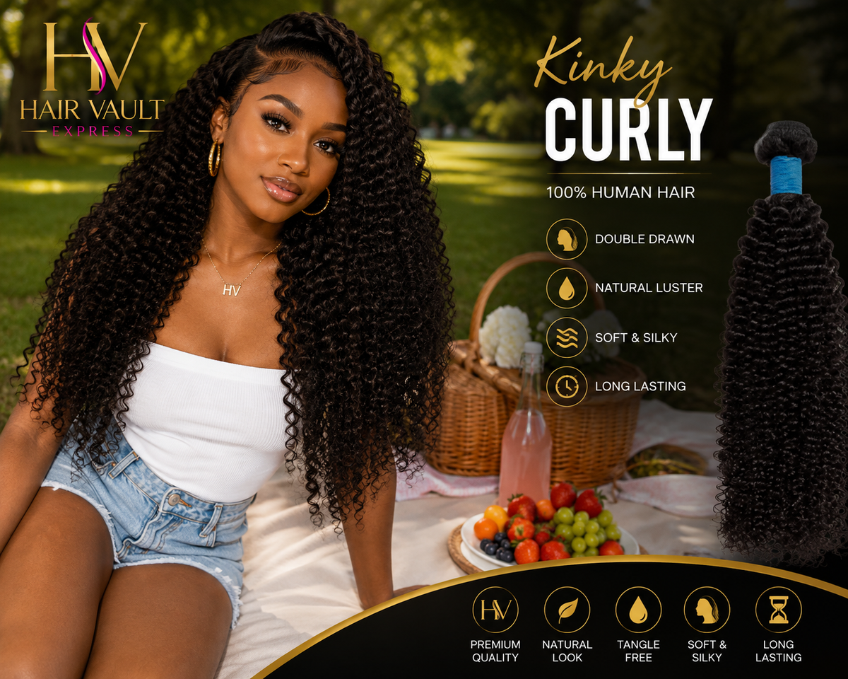 100% Virgin Hair Bundles Brazilian Kinky Curly