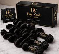 3 X Virgin Hair Bundles Loose Wavy