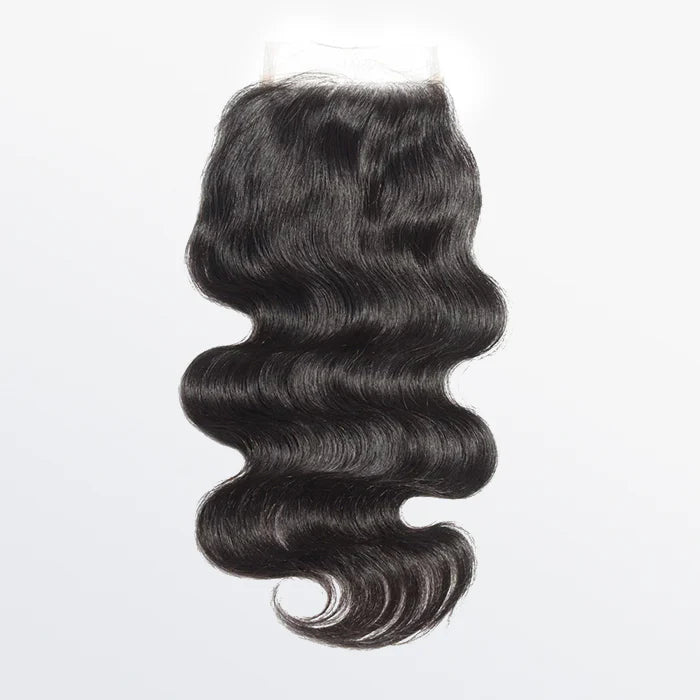 4.5" x 4.5" Transparent Lace Closure Body Wave Free Parted