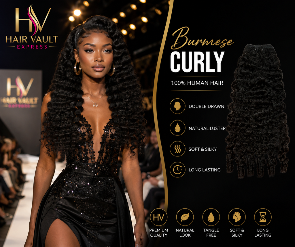 100% Virgin Hair Bundles Brazilian Burmese Curly