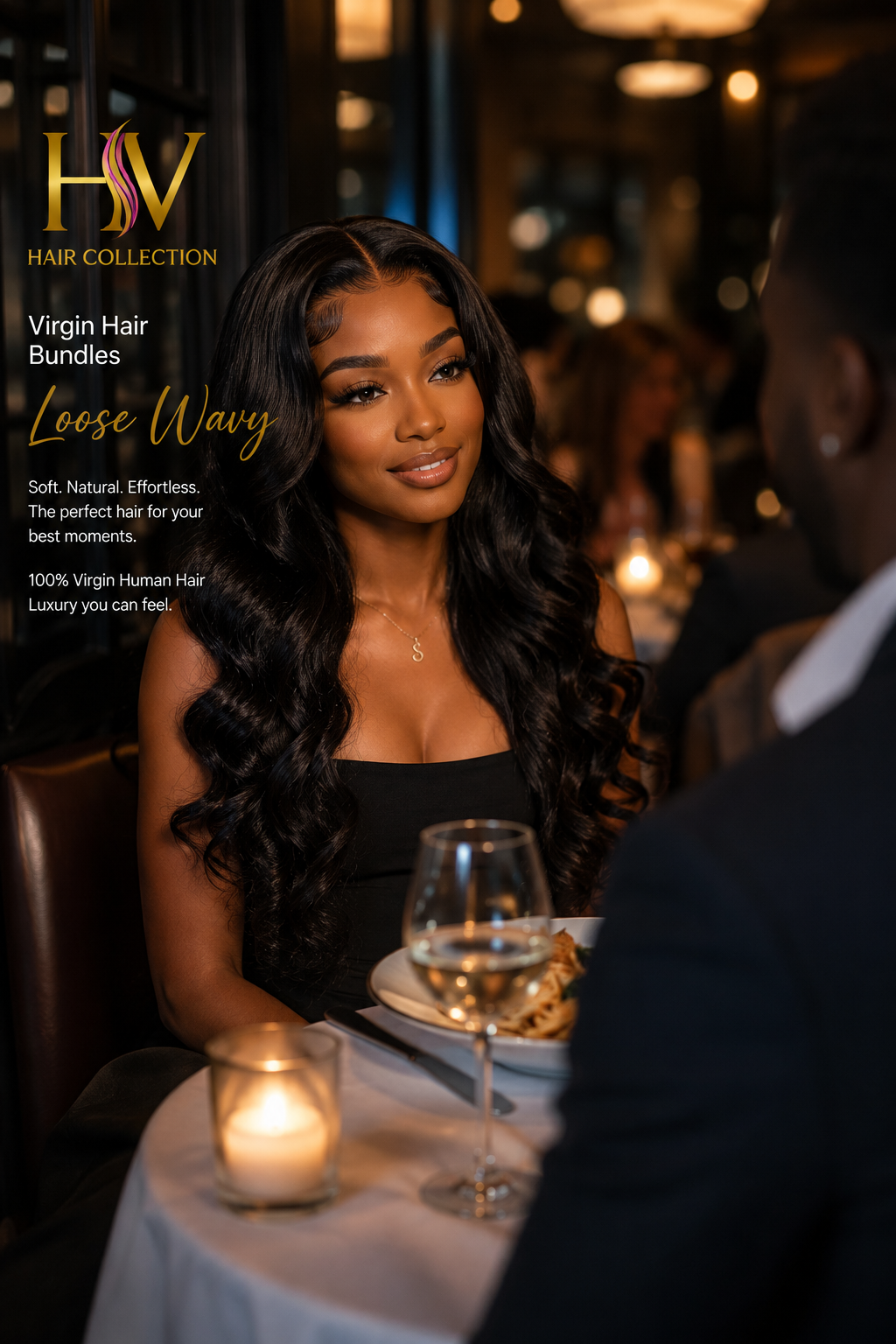 100% Virgin Hair Bundles Brazilian  Loose Wavy