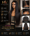 180% Density 13x6 HD Parting Max Full Frontal Lace Wig Straight