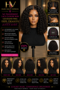 5x5 Transparent Lace Closure Bob Glueless Wig 150% Density Water Wave